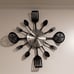 New 16 Inch Cutlery Wall Clock with Fork and Spoon Dial Wall Décor for Kitchen