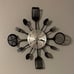 New 16 Inch Cutlery Wall Clock with Fork and Spoon Dial Wall Décor for Kitchen