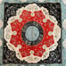Indian hand embroidered wall hanging, Vintage, Unique, 50 x 50