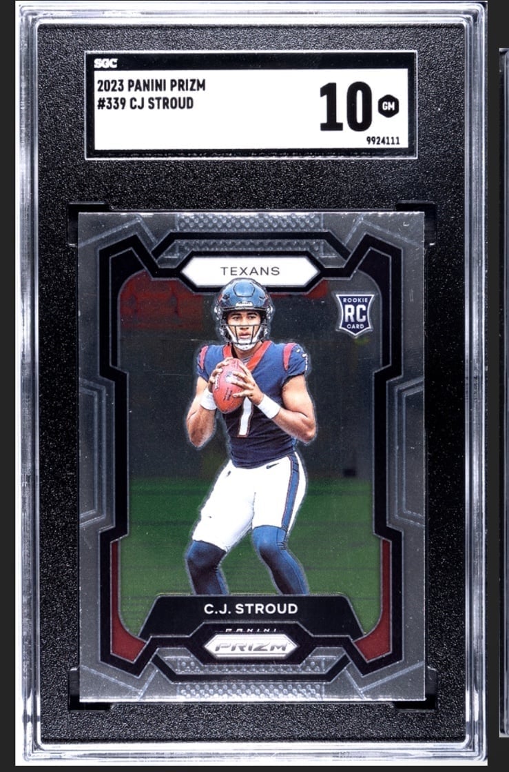 2023 Panini Prizm CJ Stroud Base Rookie SGC GM 10