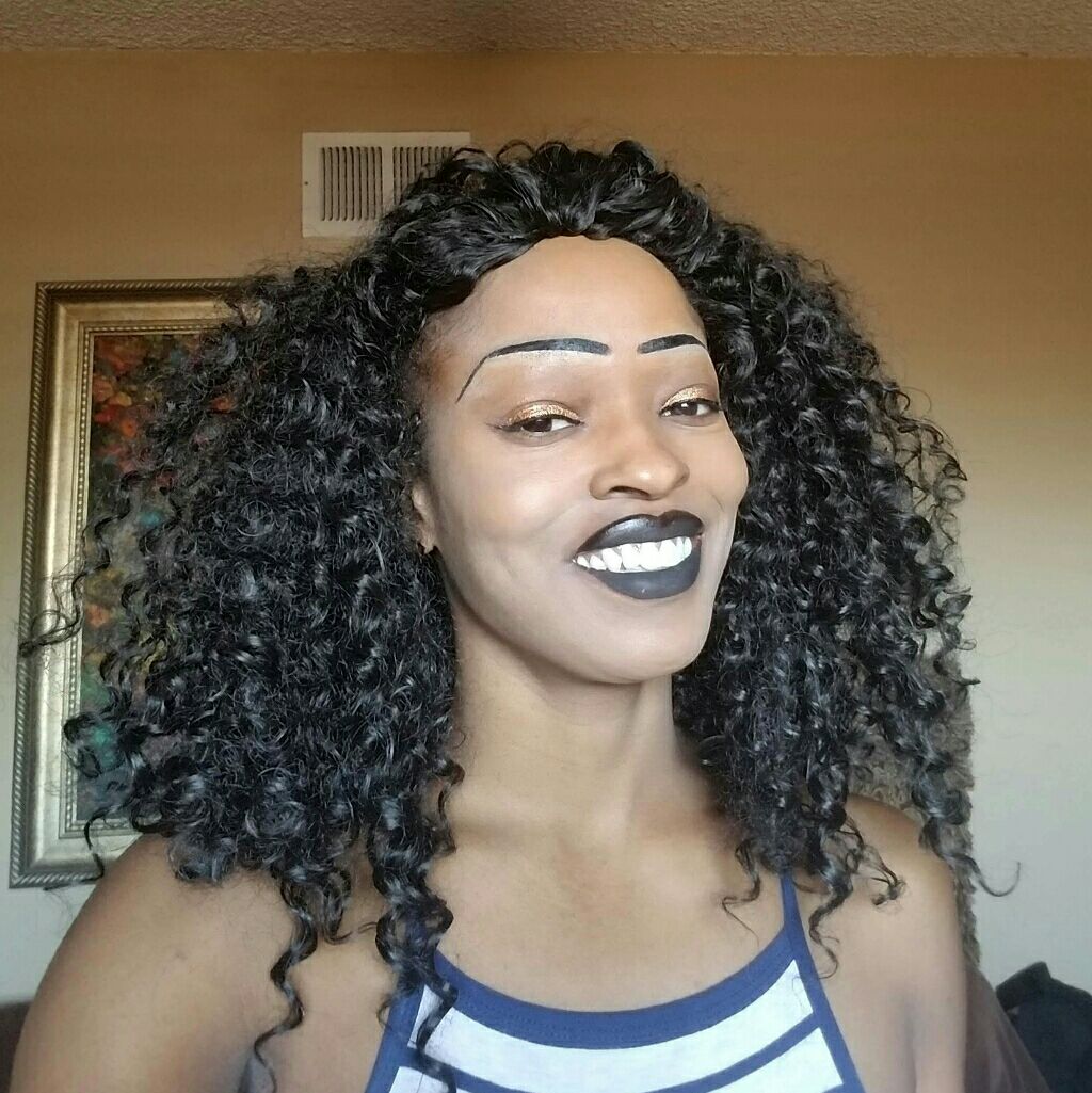 Used Curly Lace Front Wig