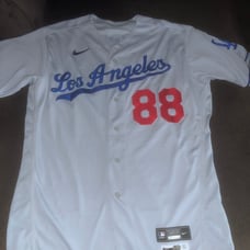 Authentic Nike Los Angeles Dodgers #88 Bob Geren 9/26/23 Issued Road Jersey 48T