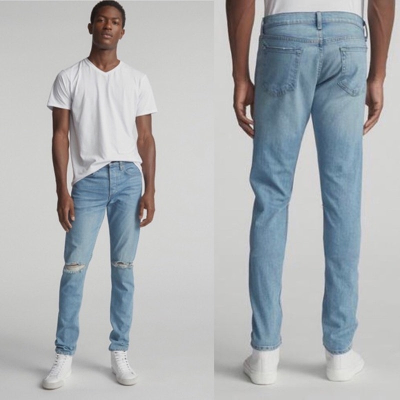 Rag & Bone Mens Fit 1 Pylle Holes Extra Slim Jeans Size 34 275