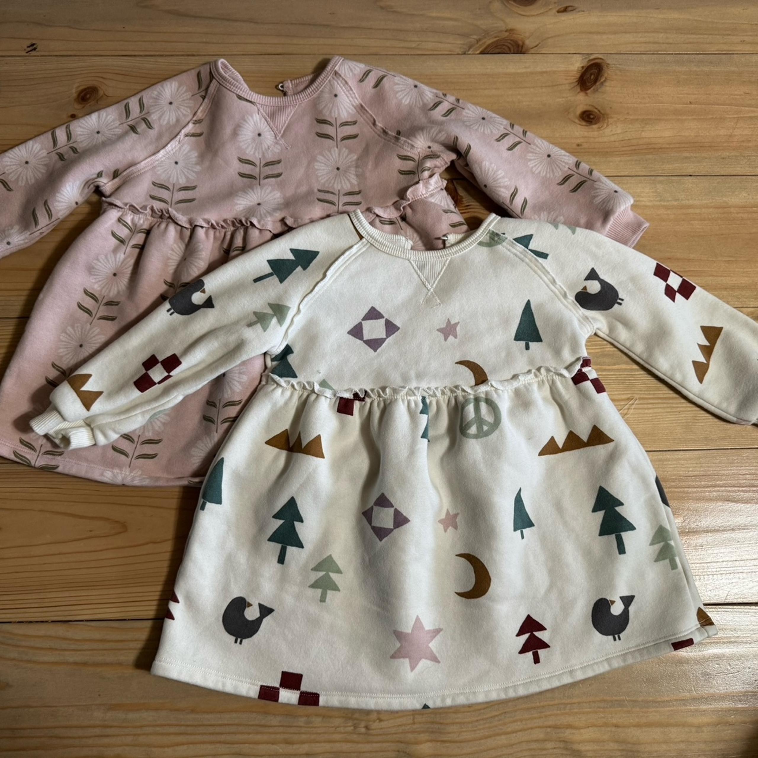 Lot of 2 Toddler Girl 24M Little Co. by Lauren Conrad Sweater Dresses