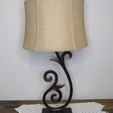 Vintage Wrought Iron 3 Way Lamp Unique