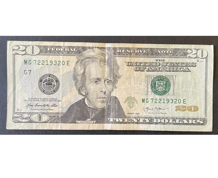 20 Dollar Bill Birthday Year 722 1932 0 Fancy Serial Number