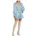 NWT Ramy Brook Kayleigh Poplin Cotton Belted Mini dress Blue S P NWT 368 IRRG