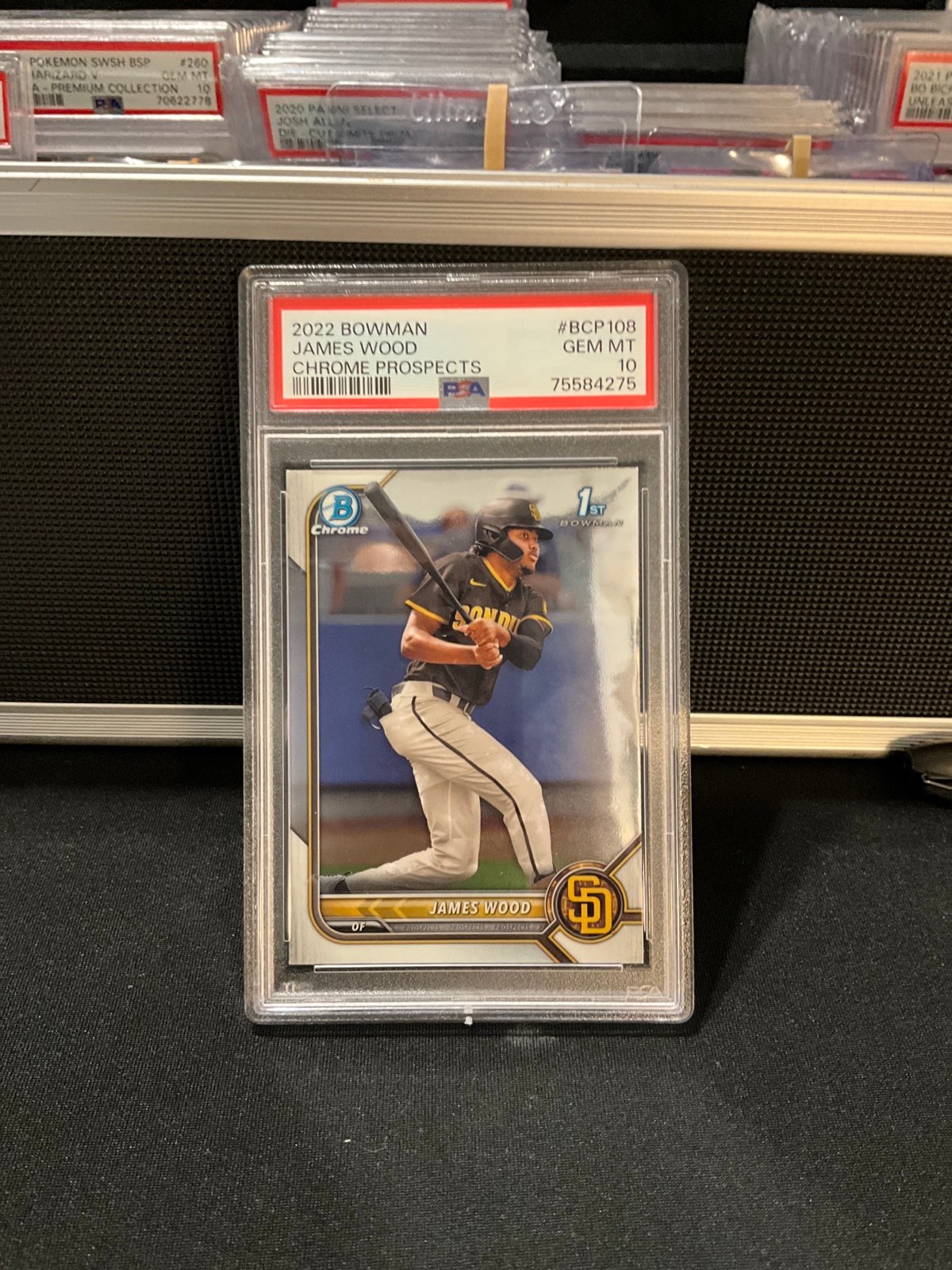2022 bowman James wood 1st bowman chrome prospects psa10