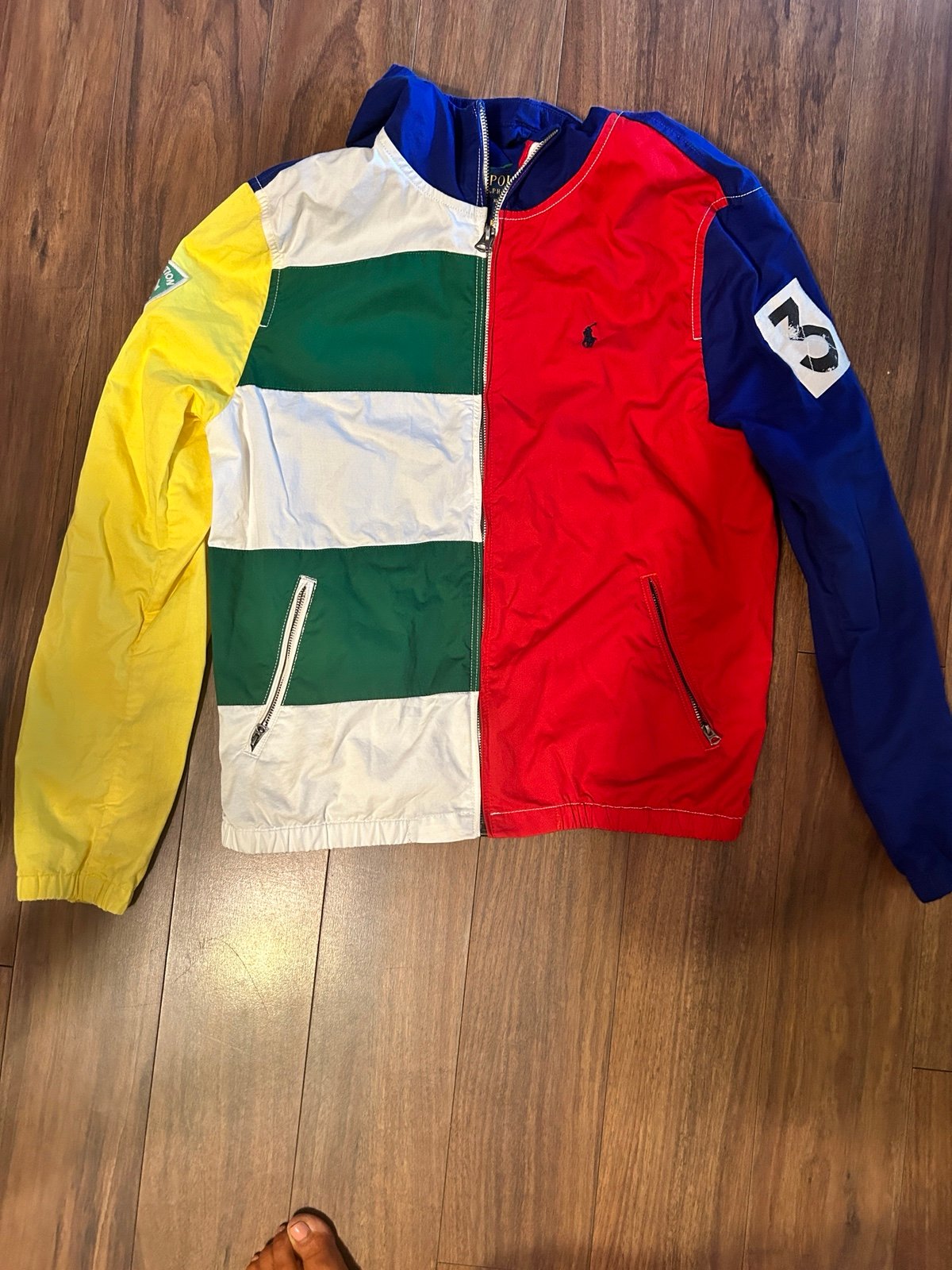 RALPH LAUREN BOYS COLOURBLOCK WINDBREAKER JACKET