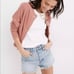 Madewell Midrise Relaxed Denim Short in Cedar Croft Wash Size 29