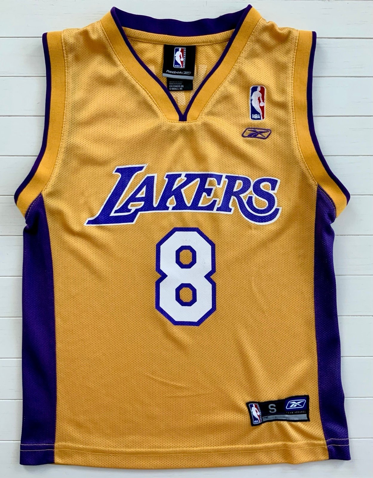 Original And Authentic Vintage NBA Reebok Youths L.A. Lakers Bryant (8) Jersey
