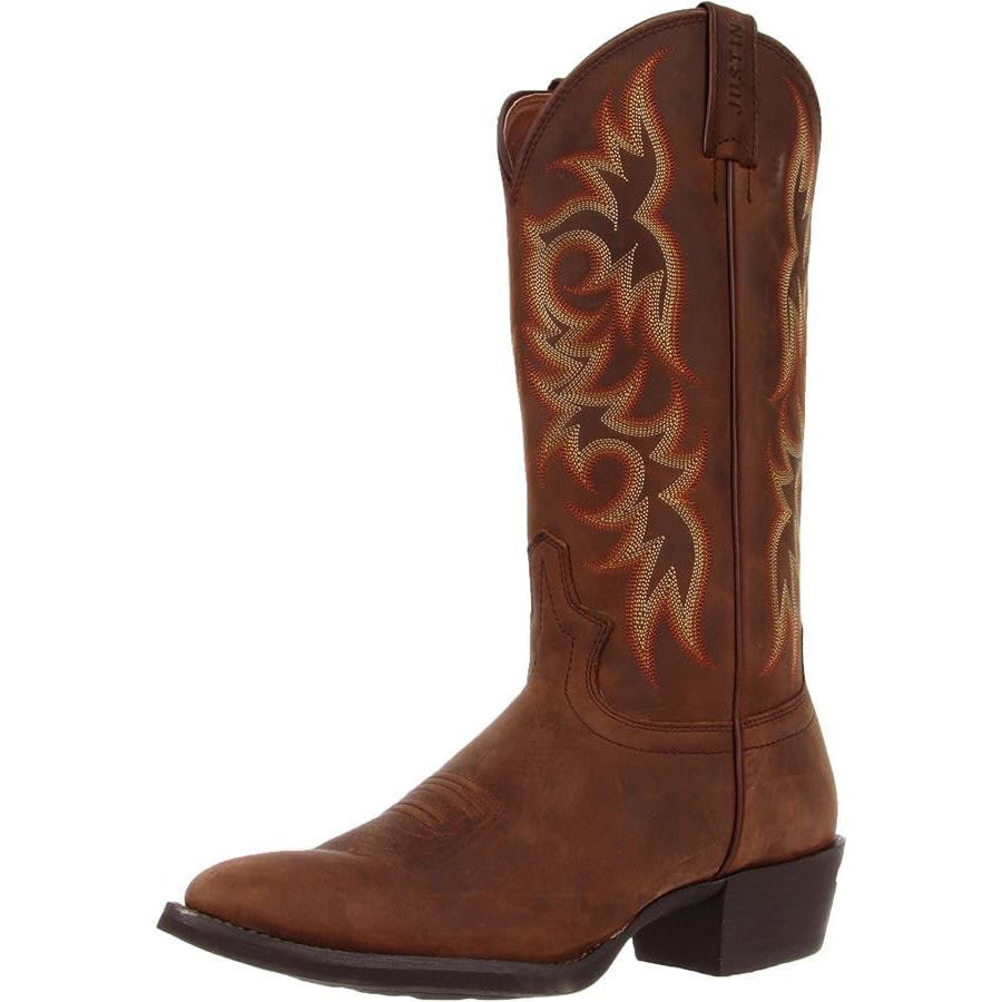 Justin Stampede Western Western Boot Brown style 2551 size 13 D