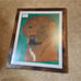 Handmade Framed Colored Pencil Drawing Labrador Retriever Dog