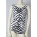 SAINT LAURENT Zebra Print Sleeveless Top Size S