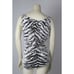 SAINT LAURENT Zebra Print Sleeveless Top Size S