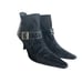 DONALD J PLINER BOOTIES Black stretch Croc Ankle Boots size 7.5