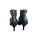 DONALD J PLINER BOOTIES Black stretch Croc Ankle Boots size 7.5