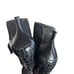 DONALD J PLINER BOOTIES Black stretch Croc Ankle Boots size 7.5