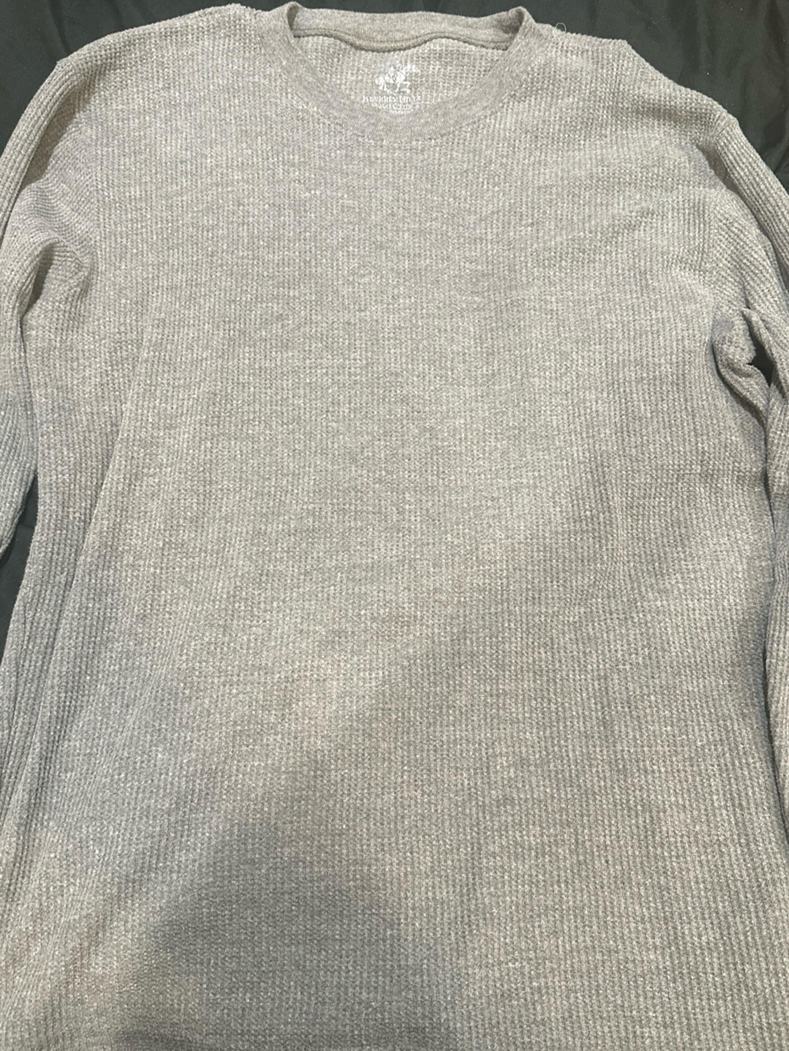 BEVERLY HILLS POLO CLUB DARK GREY THERMAL MENS MEDIUM RN # 59736