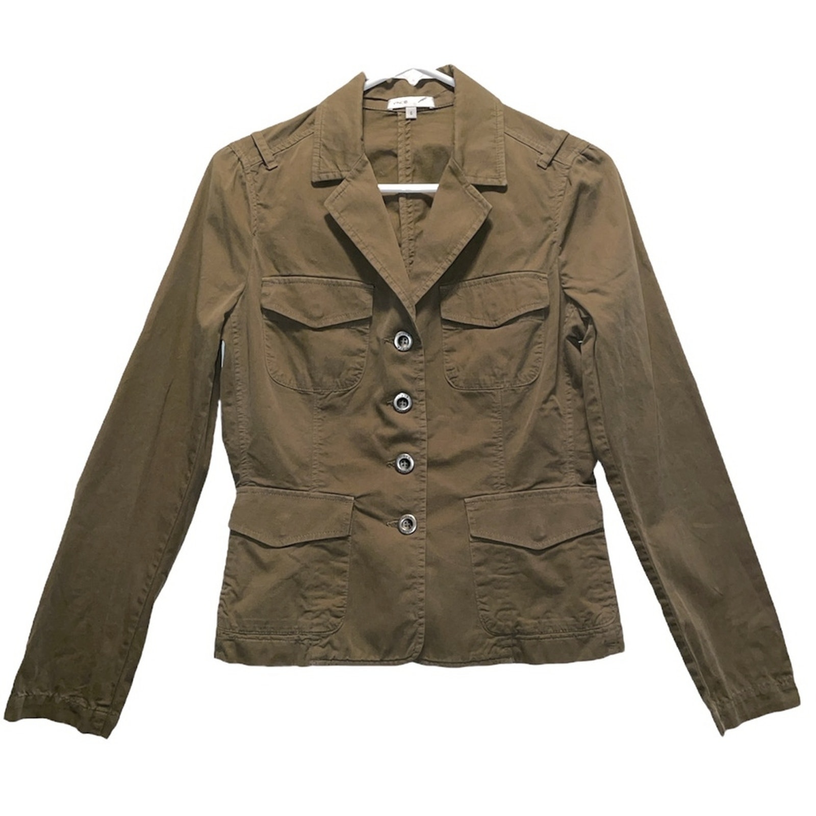 Vince Military Utility Olive Blazer Jacket size 6