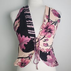 Free People Floral Halter Top XS