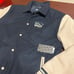 Vans Mens Black Beige Long Sleeve Logo Collared Thomas Varsity Jacket Size XXL
