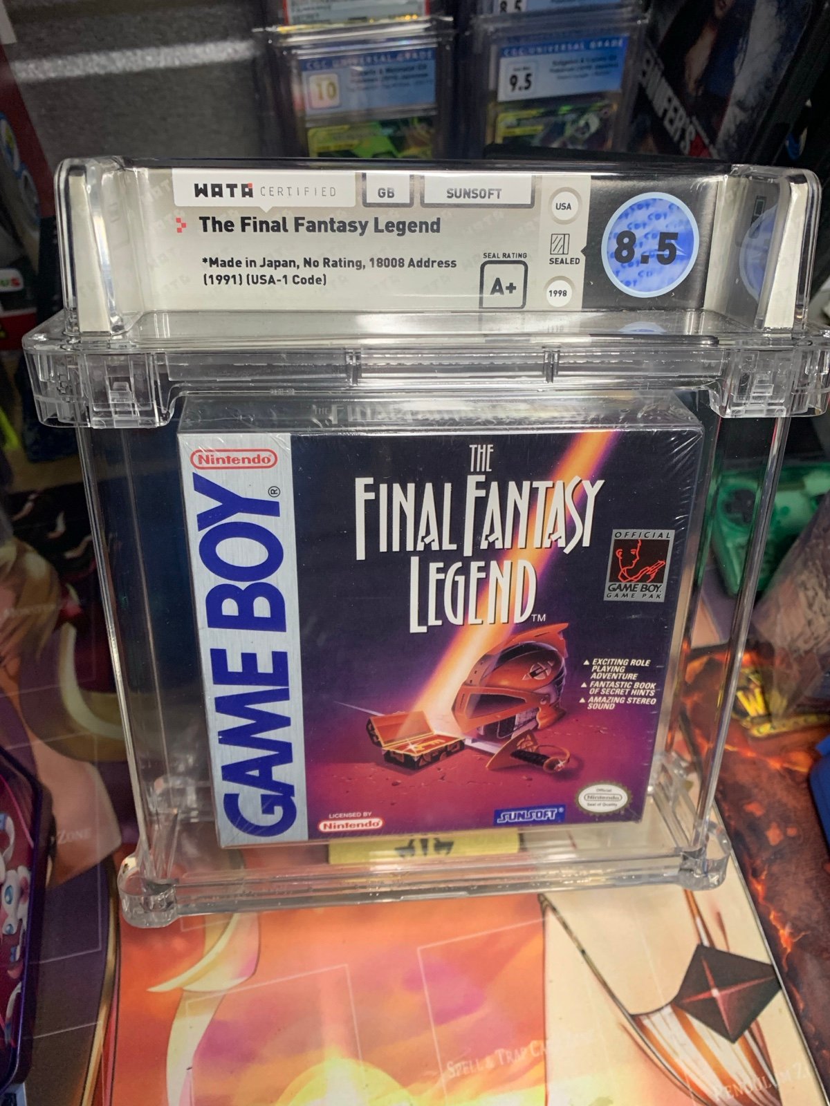 The final fantasy legend for gameboy Sealed Graded WATA 8.5