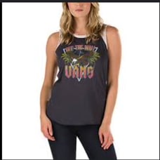 NEW - VANS truckstop aloha muscle tank top sleeveless tee shirt EAGLE womens XL