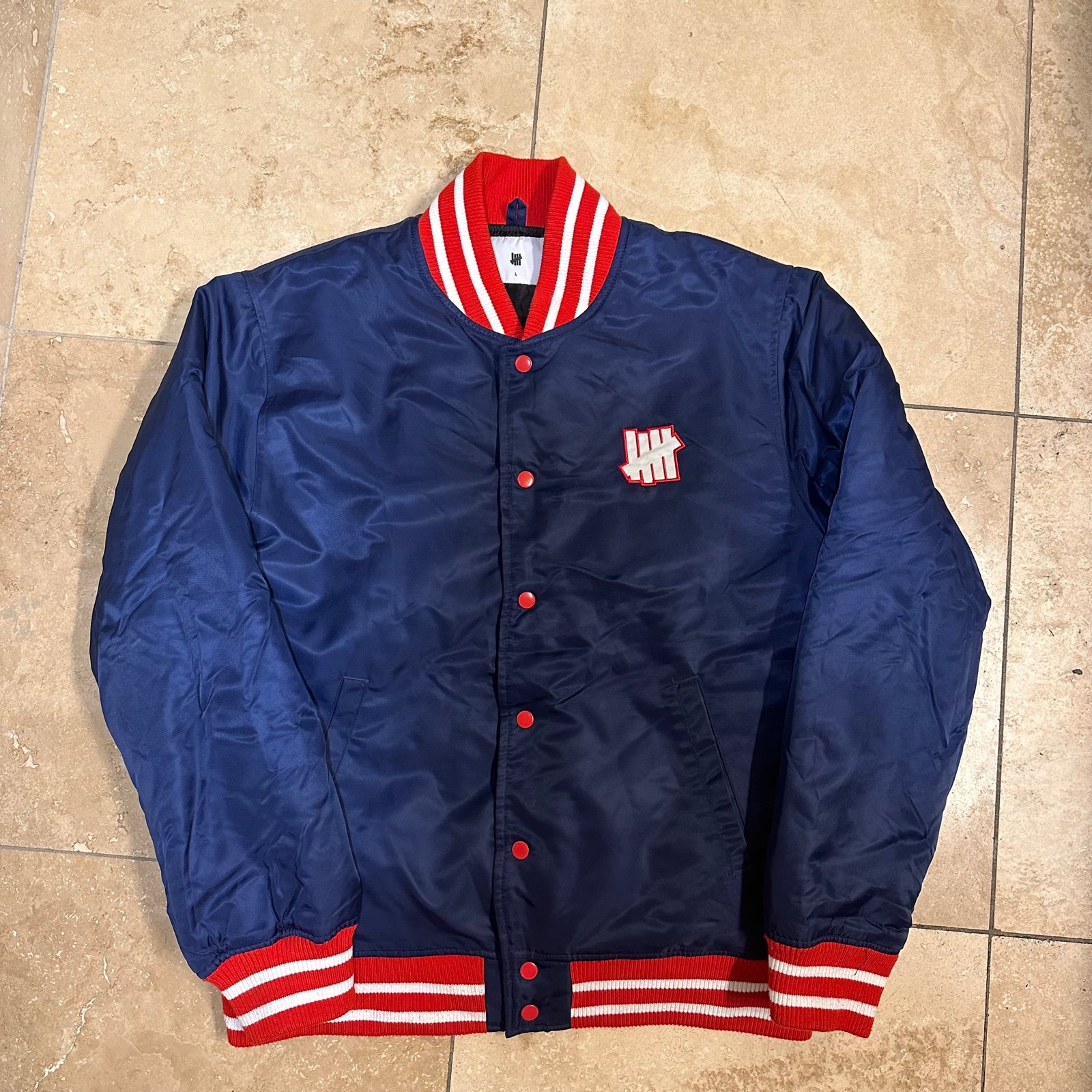 Undefeated Lined Bomber Jacket Large