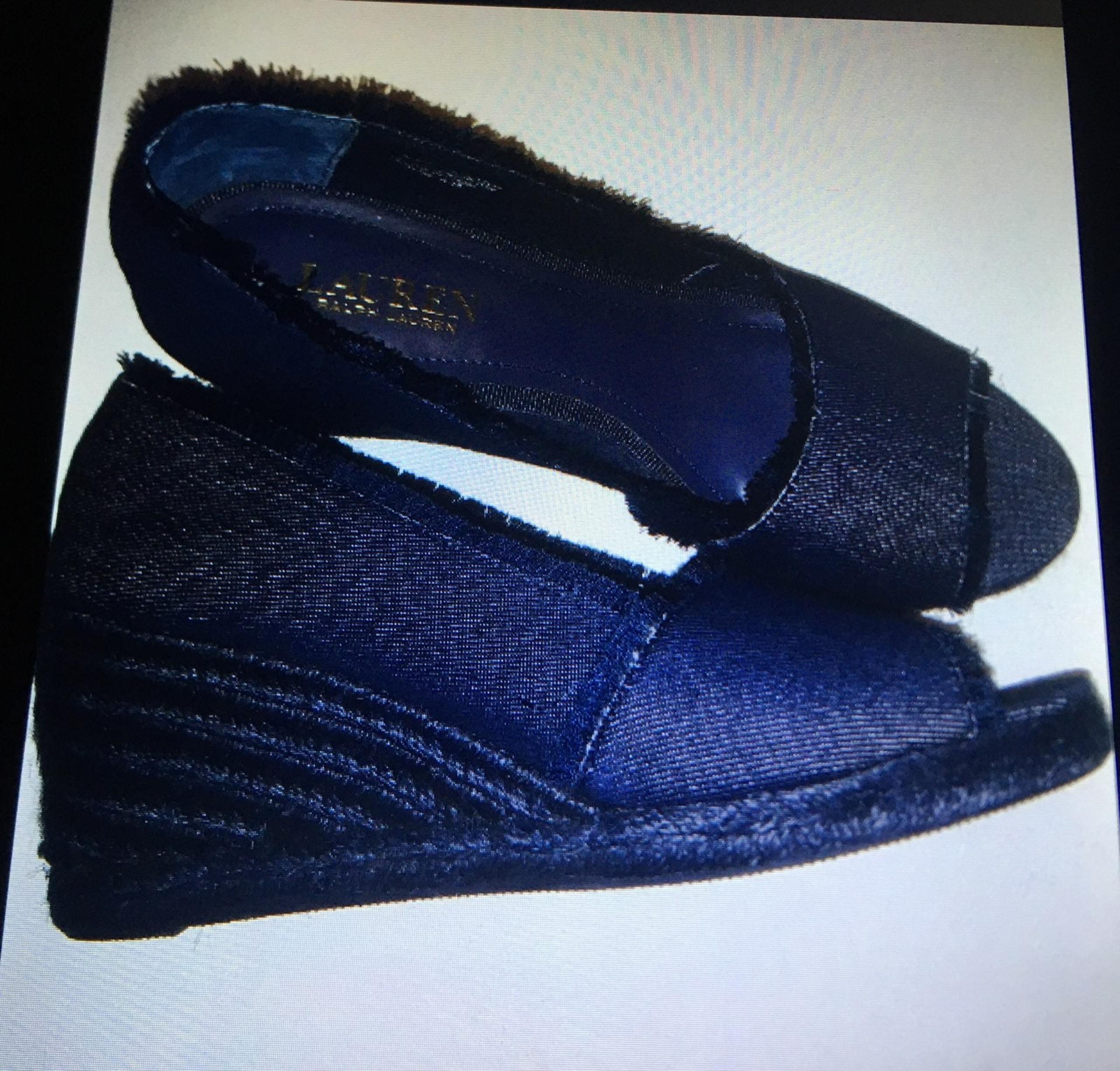 New Ralph Lauren Dark Denim(Jean) wedges