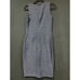 St. John Black Label Suit Dress Size 2 Jacket Size 4 Cerulean Blue Black Knit