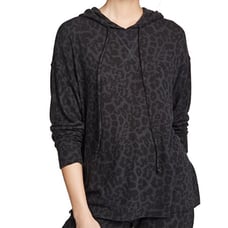 LNA Black & Gray Leopard Hoodie