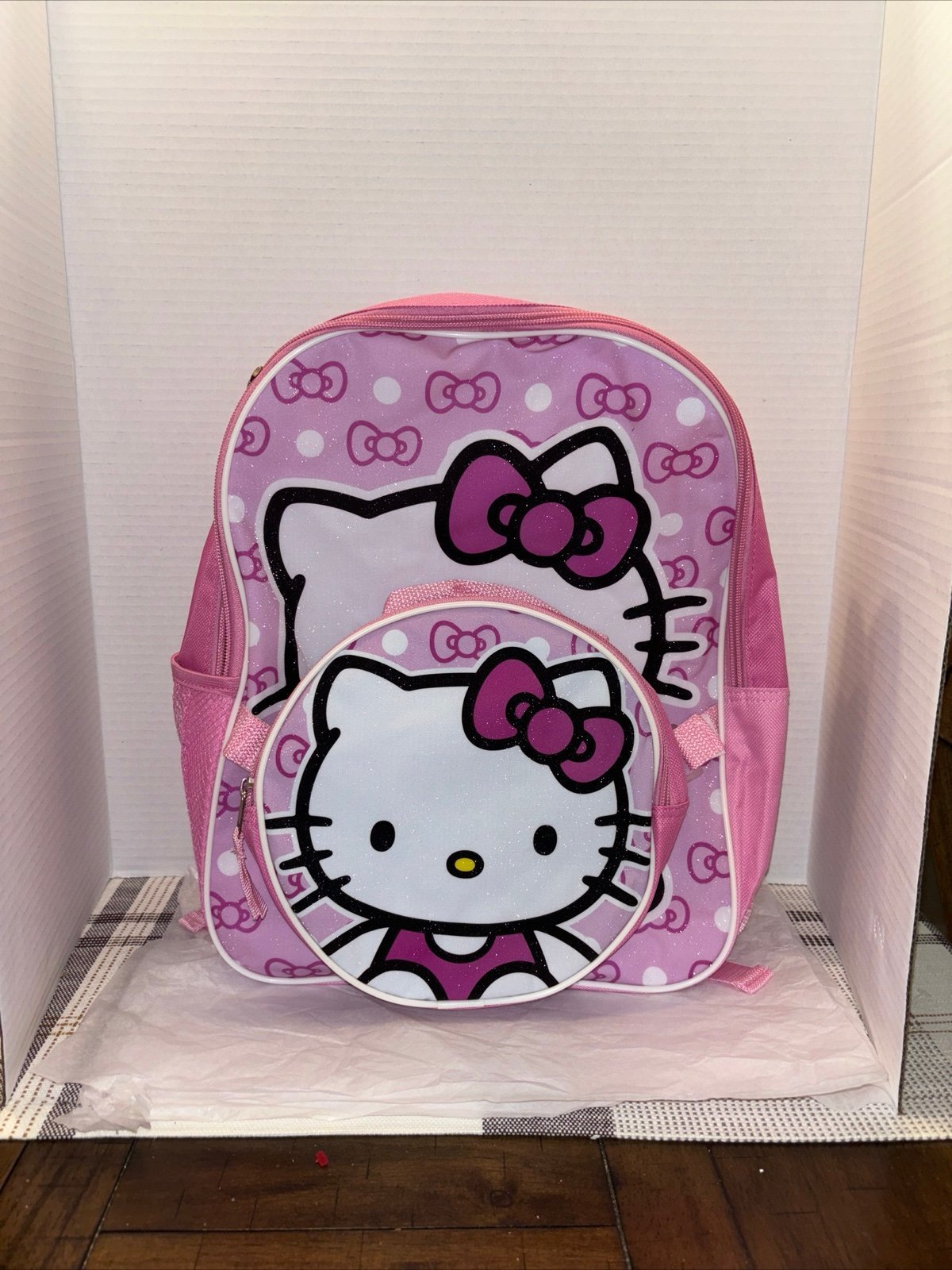NWT Hello Kitty Backpack With Bonus Detachable Lunch Kit