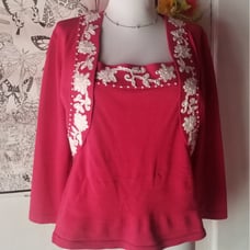 Y2k top with matching shrug