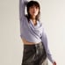 Free People We the Free Hold Me Close Pullover Women's Medium Sky Blue Purple