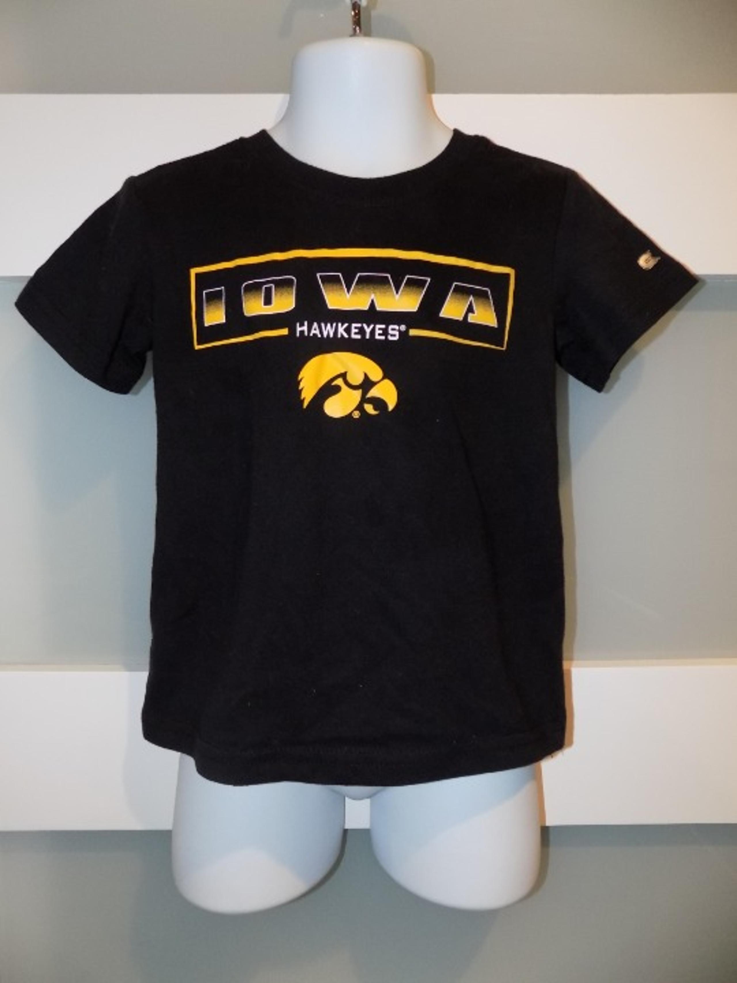 Iowa Hawkeyes Colosseum Black SS Shirt Size 2T Toddlers