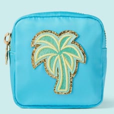 Palm Tree Patch Mini Square Pouch - Stoney Clover Lane x Target Blue