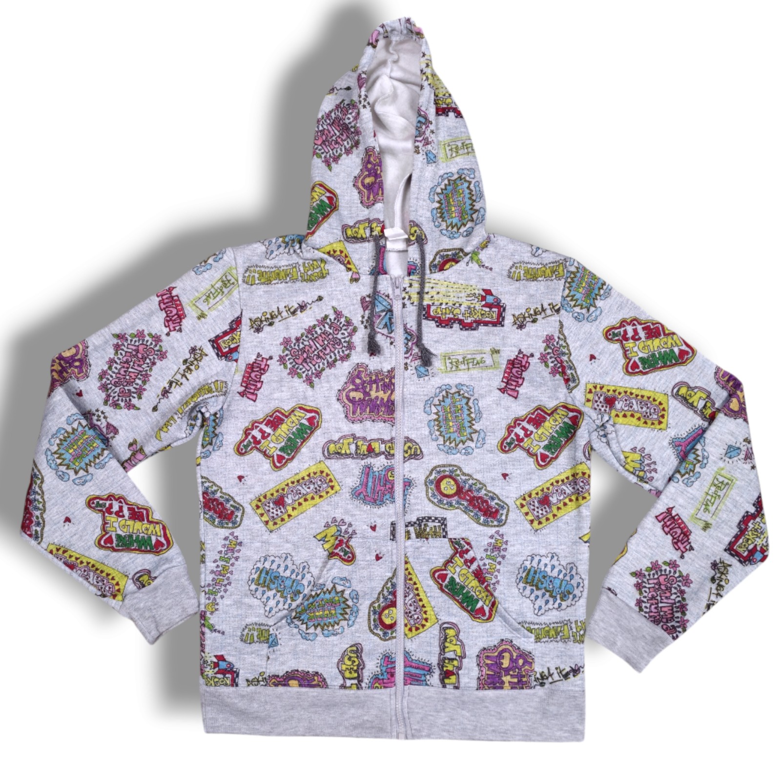 NWOT GWEN STEFANI DOODLE FULL ZIP HOODIE