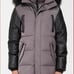 new Noize men coat jacket parka hooded faux fur vegan black XL 275