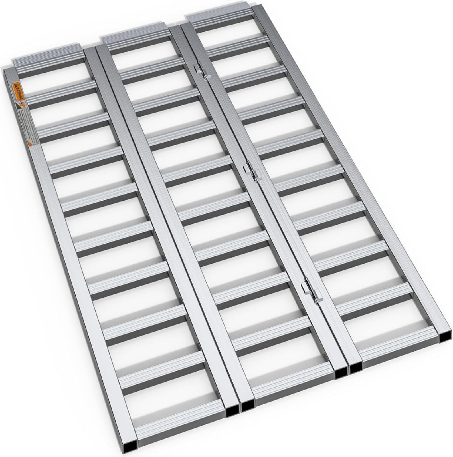 YITAMOTOR Aluminum Tri-Fold Ramp with Treads, 1500 lbs, 69 x 44\ 