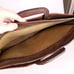 Pegasus Leather Briefcase Vintage USA Classic Business Laptop Work Office Brown