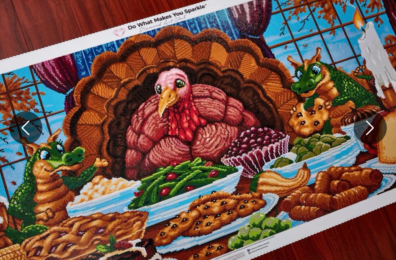 Sealed, NIB - Diamond Art Club - Turkey for Thanksgiving - Randal Spangler