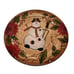 Holly Jolly Snowstorm Tabletops Lifestyles Snowman Dinner Plate 10.5 VHTF
