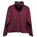 BCBGMAXAZRIA Women's Burgundy Quarter-Zip Pullover Sweater Size Large