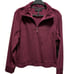 BCBGMAXAZRIA Women's Burgundy Quarter-Zip Pullover Sweater Size Large