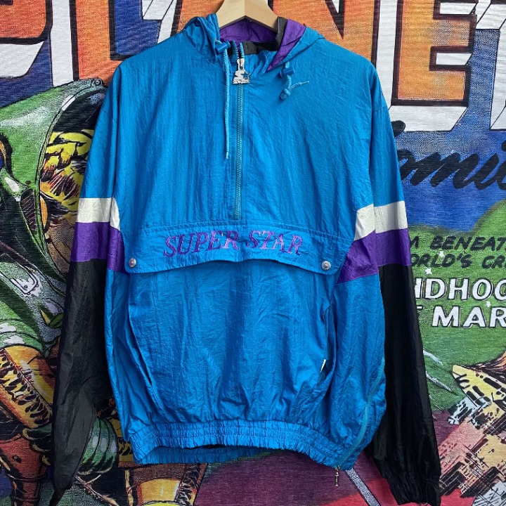Vintage 90s Superstar Starter Windbreaker Jacket size Large
