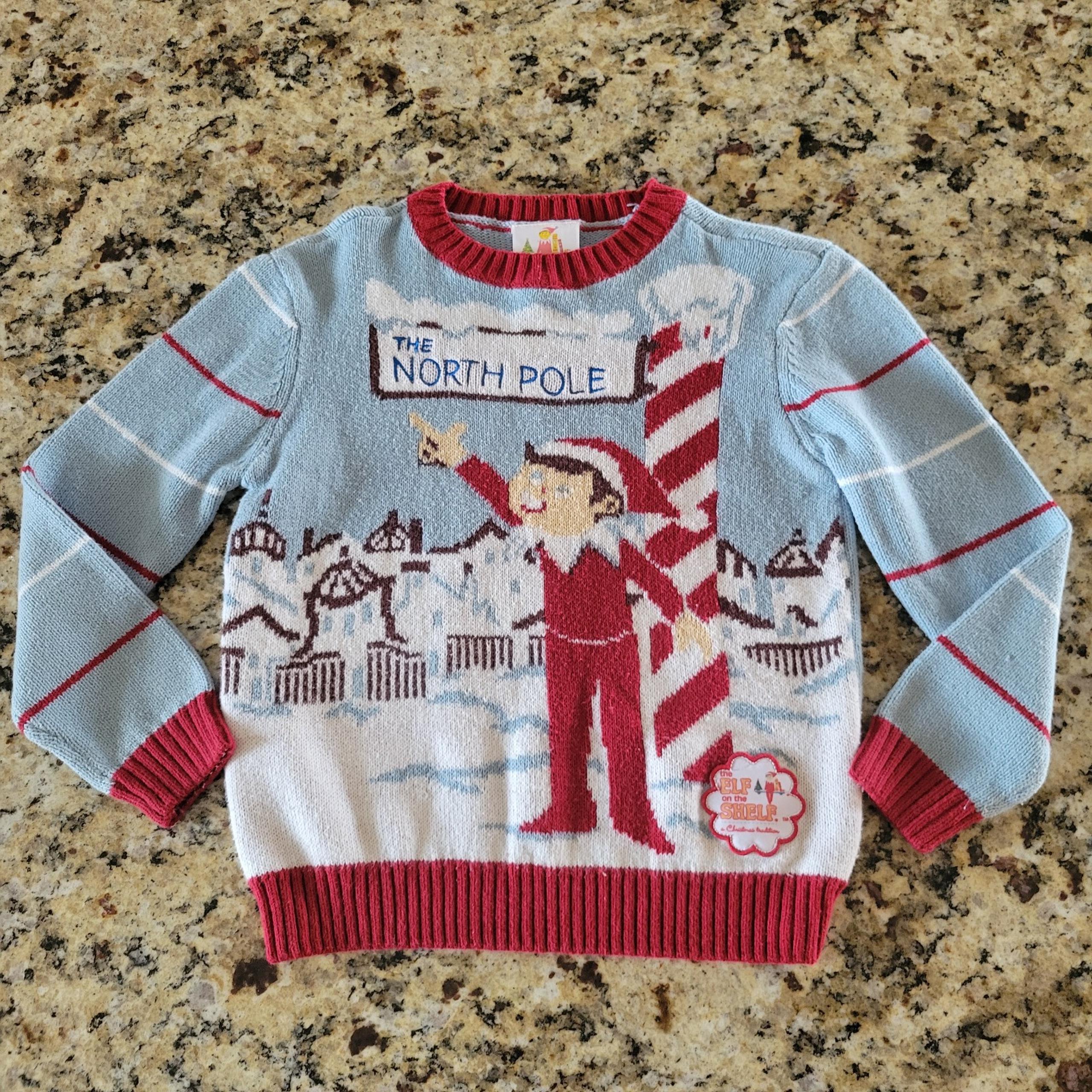 Elf on the Shelf Sweater 
Size: 4