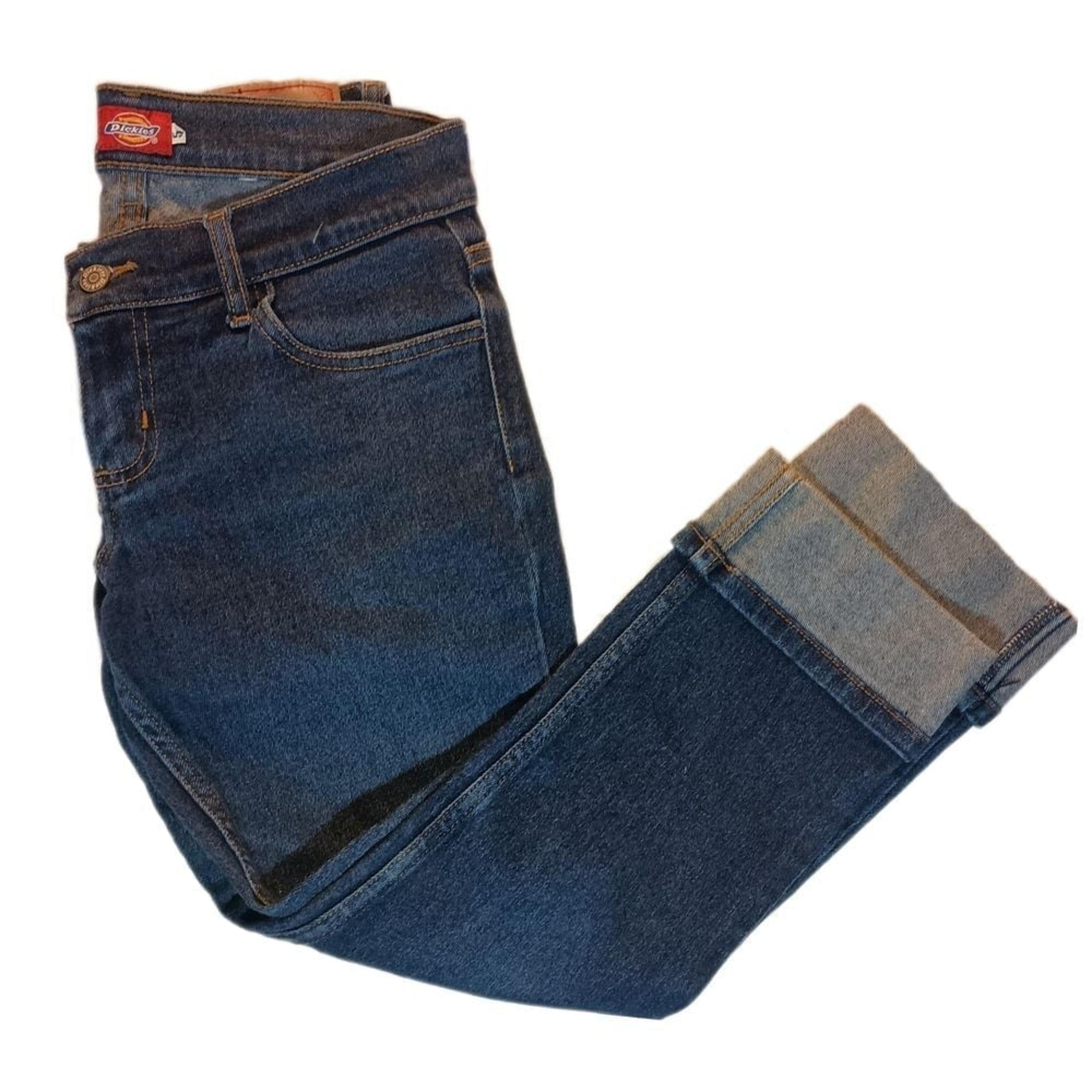 Dickies Girl Capri jeans with rolled cuff SKUW372