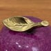 Vintage Polished Marble Purple Apple Sculpture Paperweight