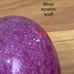Vintage Polished Marble Purple Apple Sculpture Paperweight